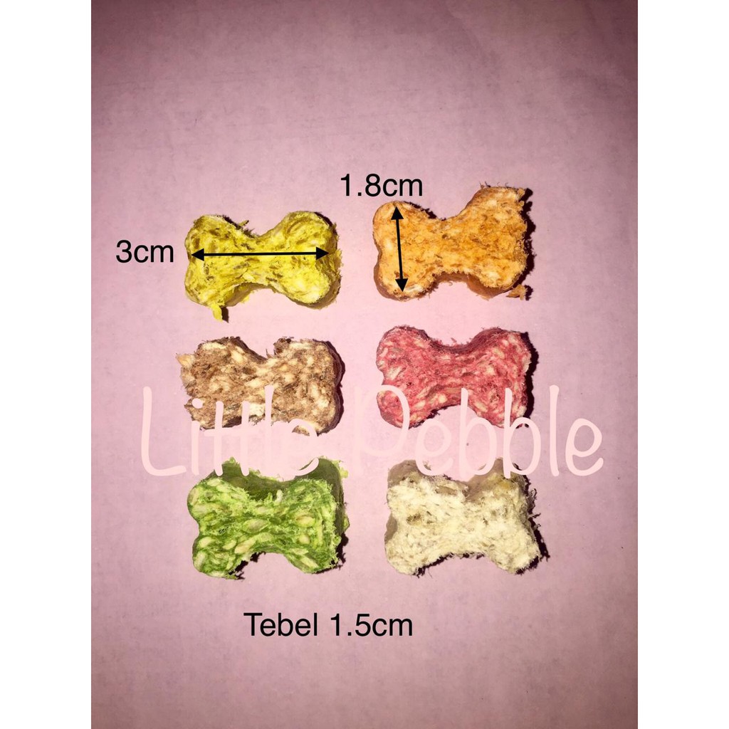 017163  Jual Per Pcs Natural Rawhide Dog Chew Tulang Gigitan Anjing