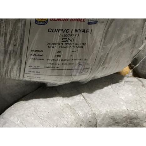 KABEL NYAF AF 1x25MM 1 x 25 MM POTONGAN