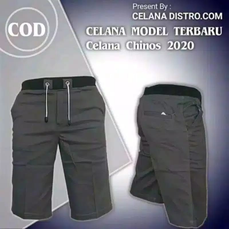 Celana Pendek Premium Kolor RIP RIB karet pinggang chinos cotton