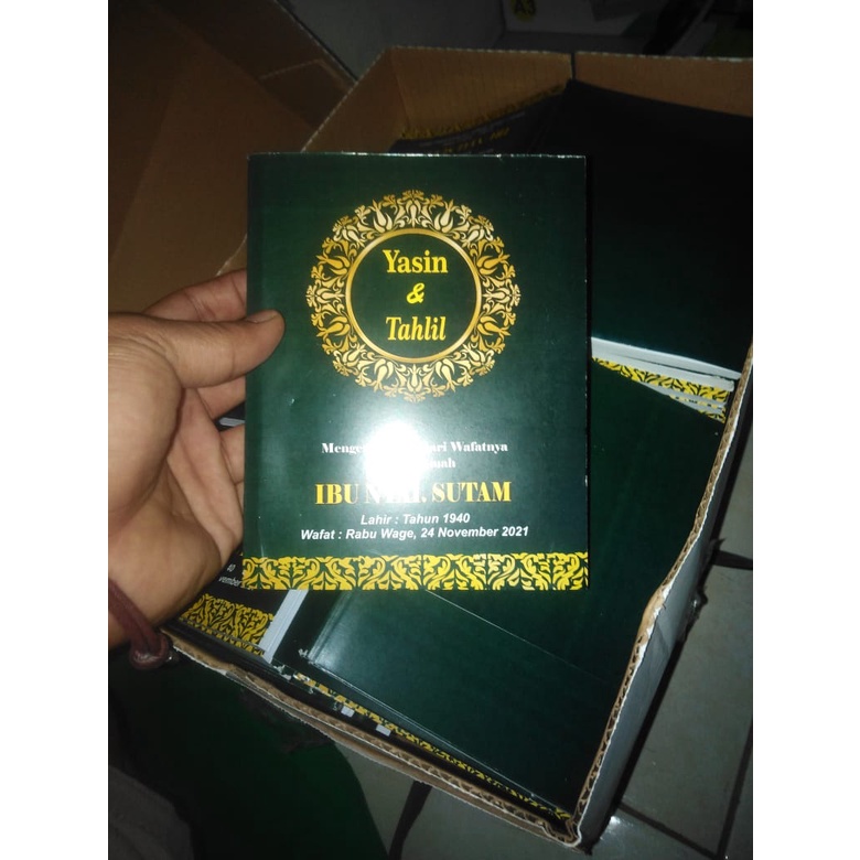 

BUKU YASIN - HITAM, COVER + ISI