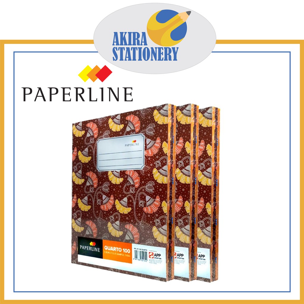 

Hard Cover PAPERLINE Quarto 100 / Buku Akutansi Keuangan PPL Kwarto 100 Lembar / Kuarto ( BUKU )