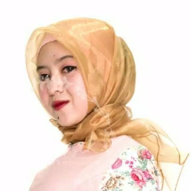 Alantasik - Termurah square organza / segi empat organza / jilbab organdi / R.28