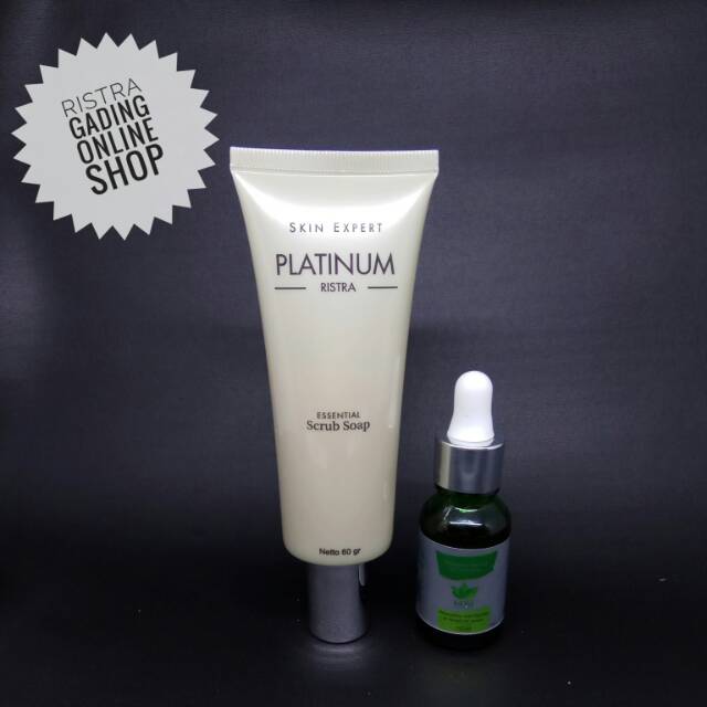 Ristra Platinum Scrub Soap & NDM advance anti wrinkle serum with stemcell