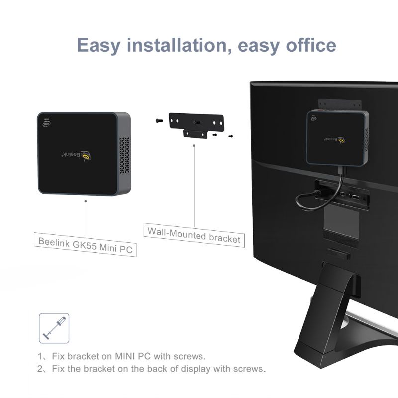 Bracket Vesa untuk Mini PC Beelink