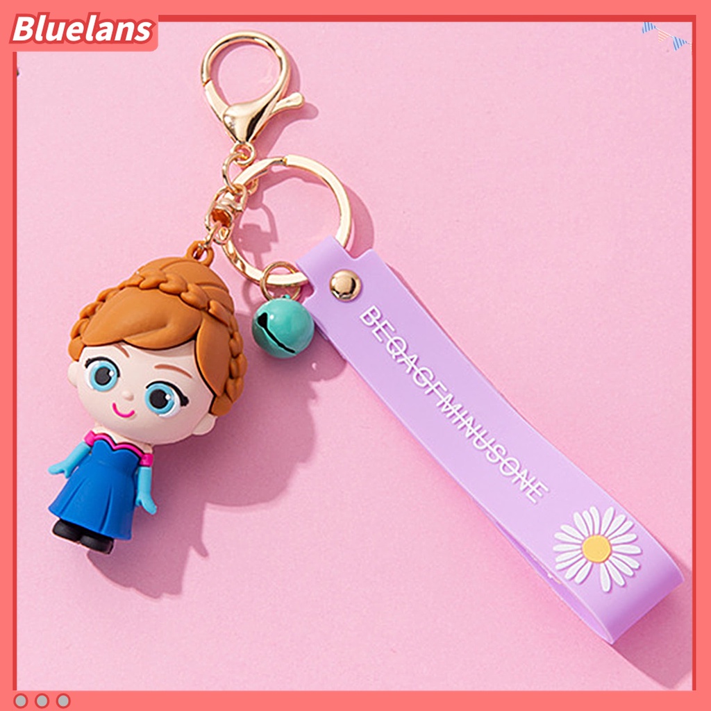 Gantungan Kunci Bentuk Action Figure Kartun Elsa Anna Untuk Dekorasi Tas