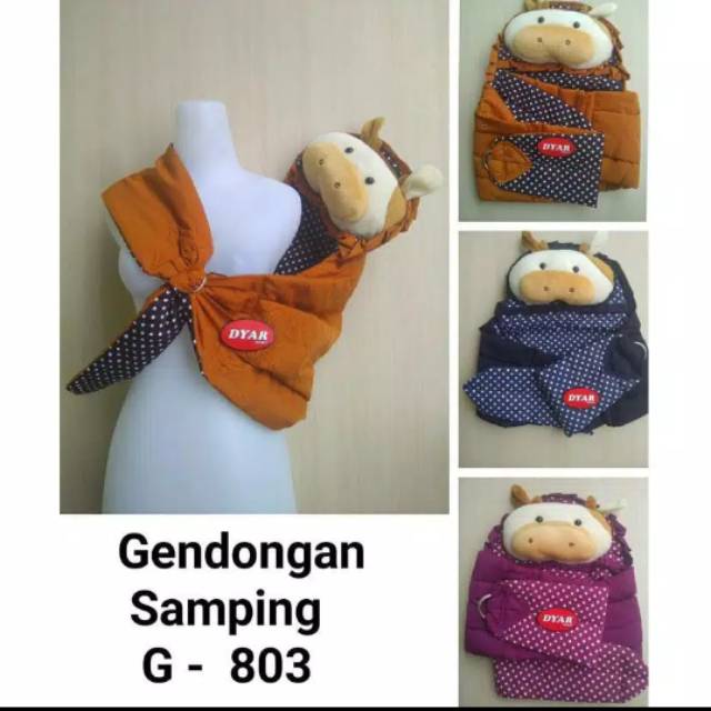 Gendongan samping okiyo boneka