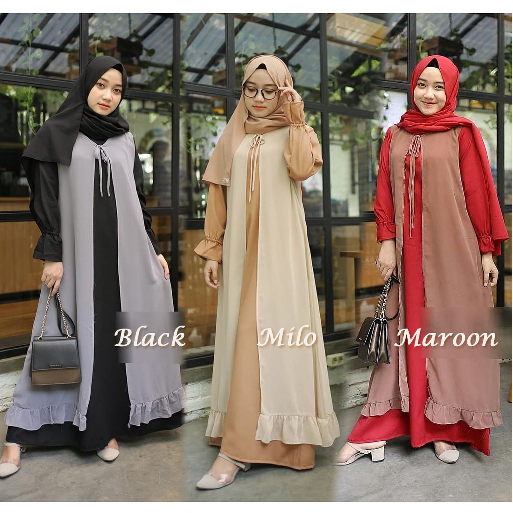 Raline Dress / Gamis Wanita Terbaru / Best Seller / promo big sale