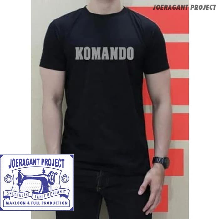 Kaos Tshirt Baju Obral Murah Combed 30S Distro KOMANDO pasukan khusus Kopassus polos custom tentara 