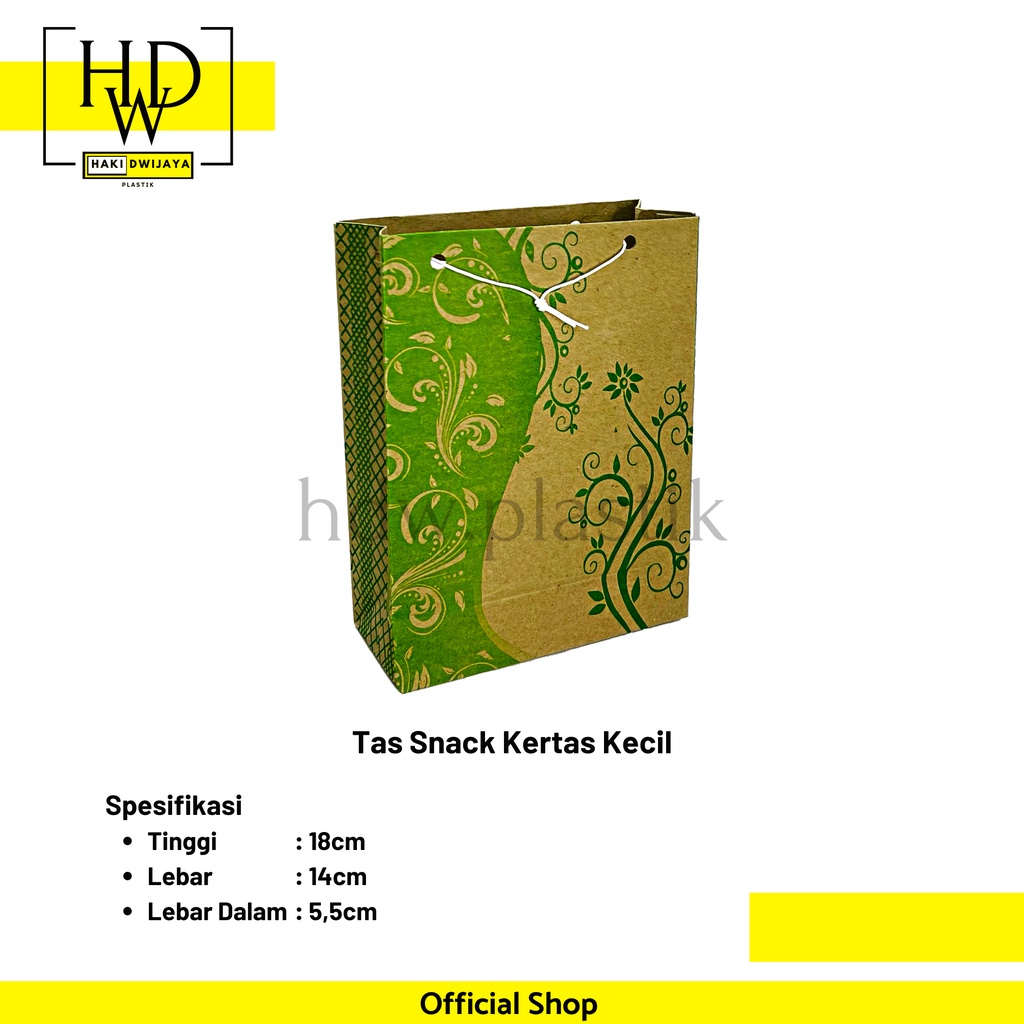 Tas Snack Kertas / Goodie Bag / Souvenir - Kecil