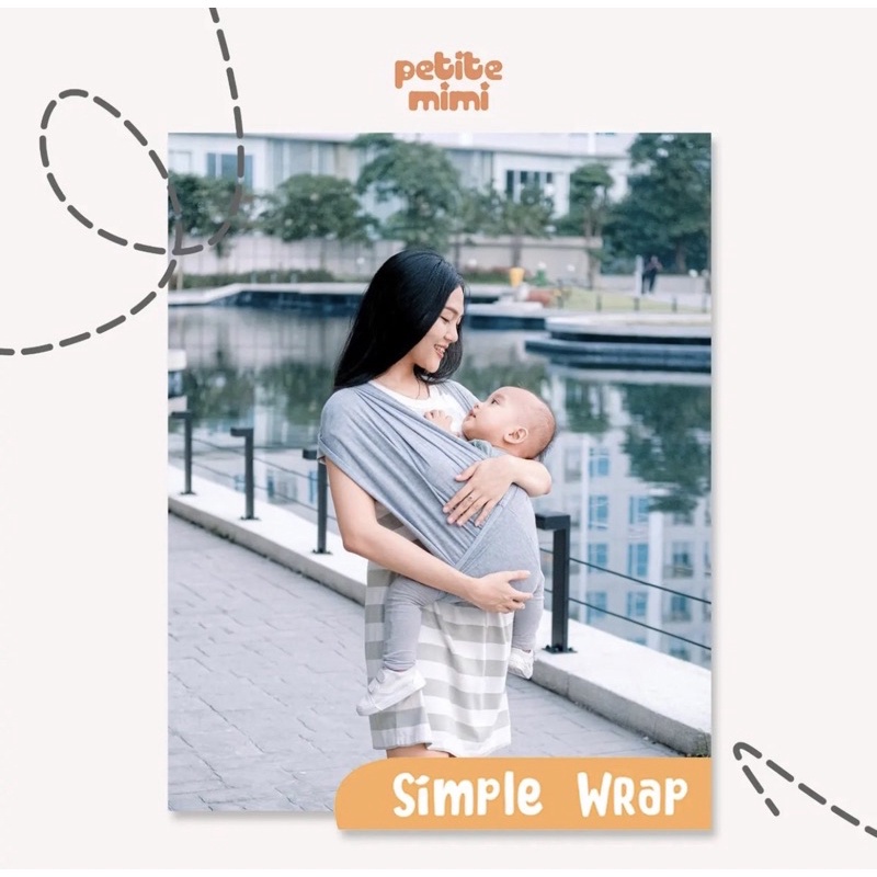 Petite mimi Gendongan Kaos Simple Wrap/gendongan Bayi