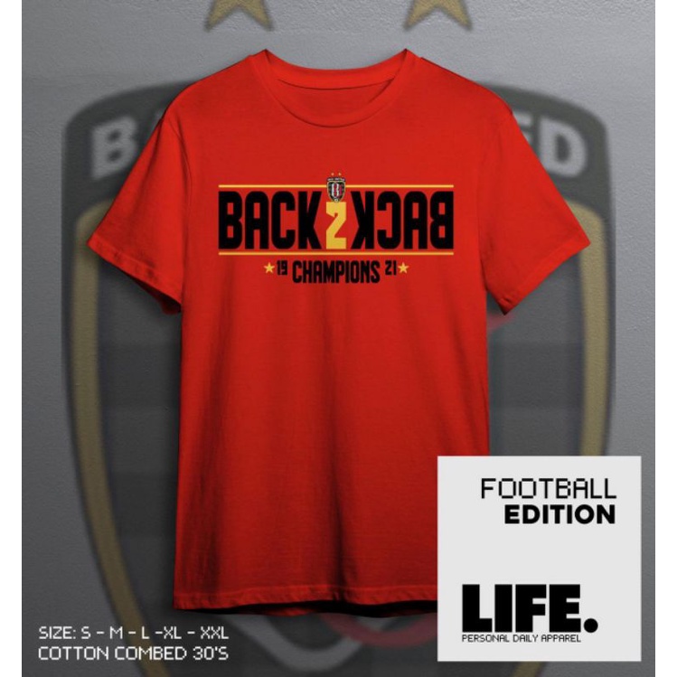 Tshirt Bali Back To Back Champions / Kaos Katun Bali Back To Back Champions / Kaos Bali Dewasa