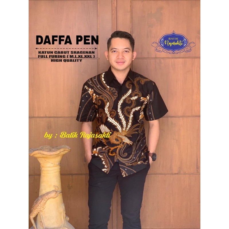 BATIK PRIA DAFFA FULL FURING KATUN HALUS SRAGENAN SIZE M-XXL HIGH QUALITY