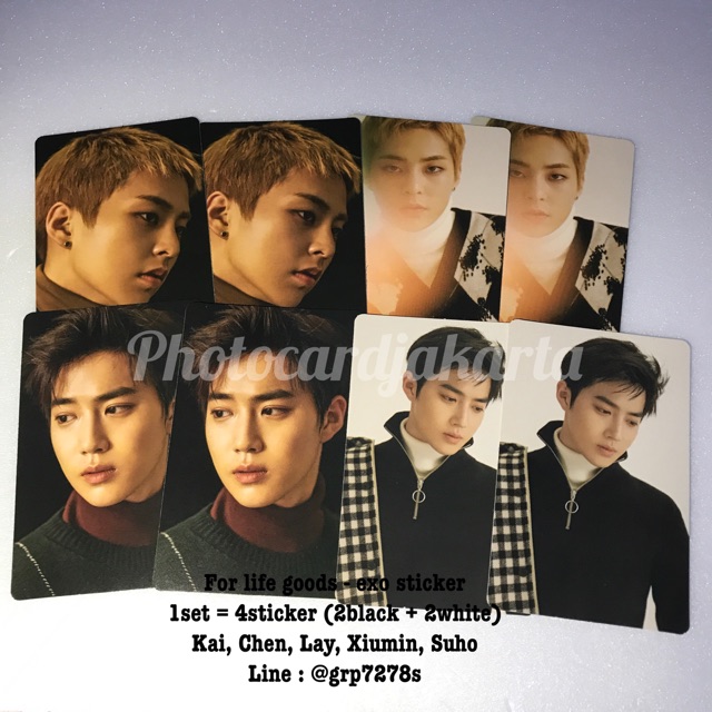 OFFICIAL EXO PHOTOCARD / STICKER FOR LIFE