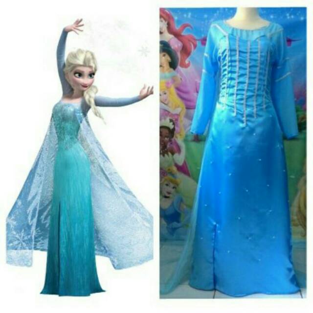 Kostum ELSA FROZEN Dewasa Mutiara