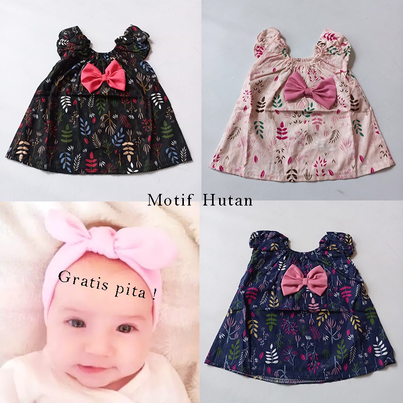Setelan Bayi 0 3 Bulan Perempuan Newborn Bahan Katun Jepang Adem Import Lucu Baby Dress New Born KA120