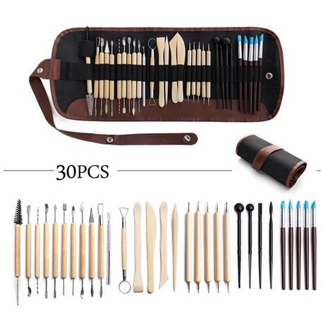 Pottery ToolS Set - Set Pena Ukir Tembikar (30pcs)