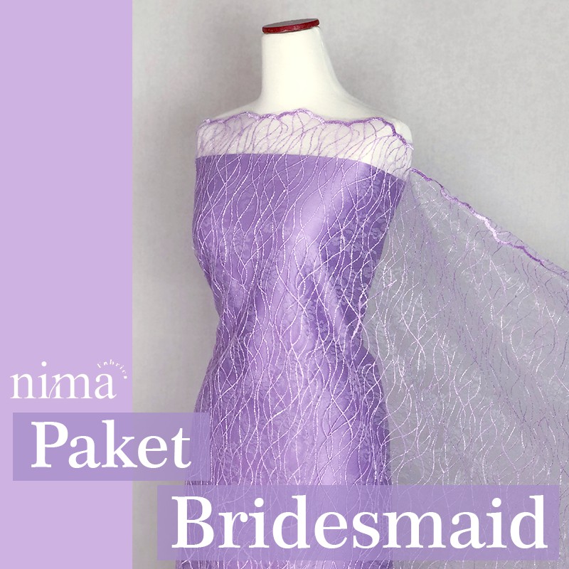 Paket BRIDESMAID PREMIUM / Seragam Keluarga/ Lamaran/ Wisuda - Lilac