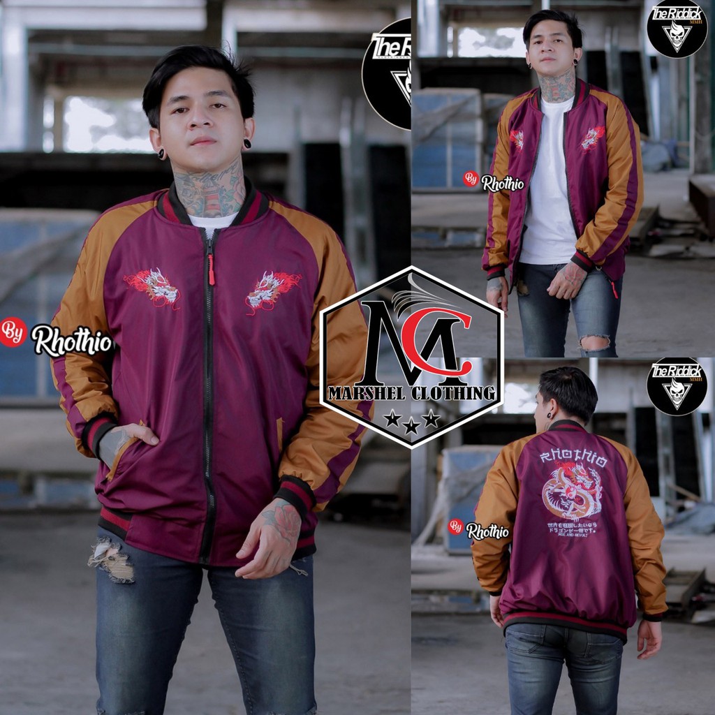 RCL - JAKET SUKAJAN TASLAN BORDIR DRAGON JEPANG PREMIUM / JAKET SUKAJAN BORDIR DRAGON JAPAN PREMIUM