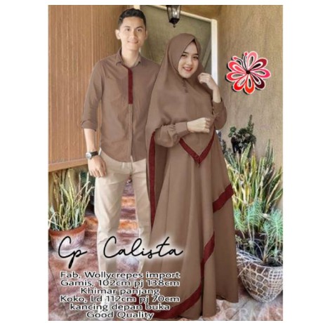  BAJU  GAMIS  SAMARA SARIMBIT COUPLE  KAPELAN SERAGAM LEBARAN 