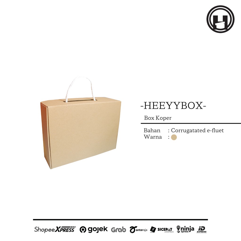 

HEEYYBOX | Corrugated Luggage Box / Kotak Kado Model Koper Bahan Corrugated.