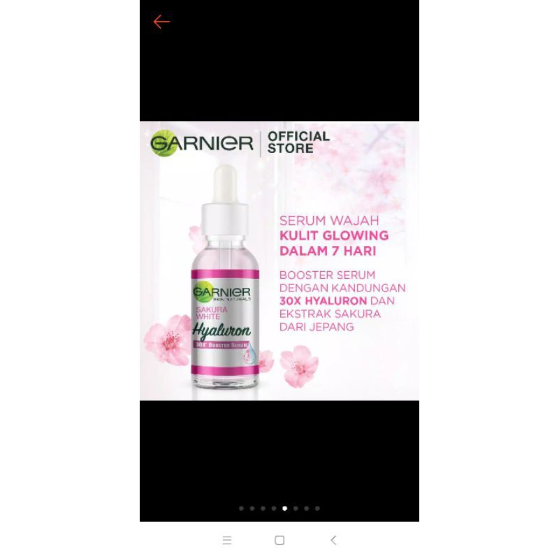 serum Garnier sakura