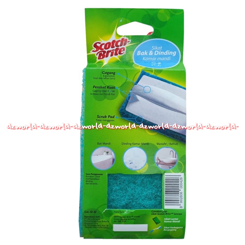 Scotch Brite Sikat Bak &amp; Dinding Kamar Mandi Anti Gores Alat Kebersihan