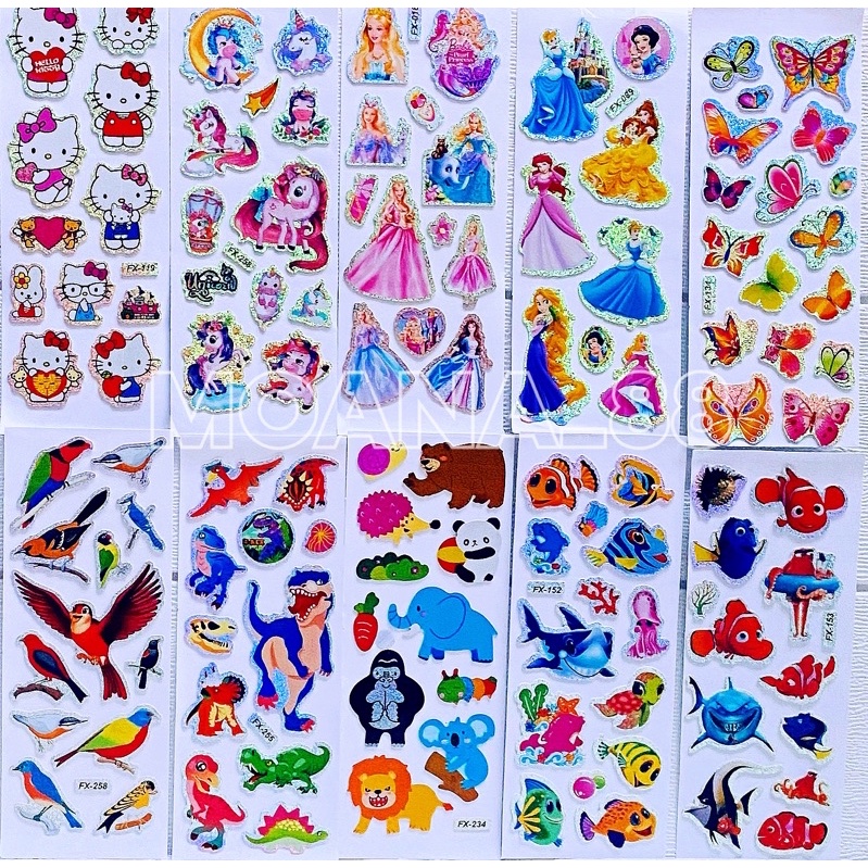 

delunashop/KRG-D stiker anak 3D timbul karakter sticker timbul,sticker karakter sticker murah sticker busa