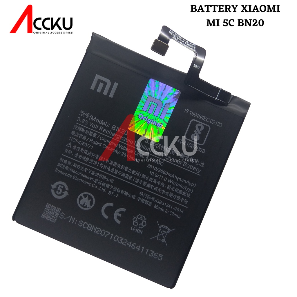 BATERAI XIAOMI 5C BATERAI XIAOMI MI 5C BATTERY  XIAOMI MI 5C BATERAI XIAOMI BN20 ORIGINAL 99