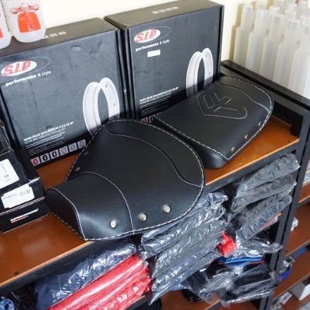 Cover Jok Pisah Model Cowboy Vespa Super Sprint Exclusive Set Depan dan Belakang