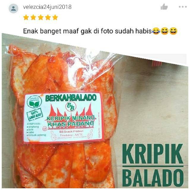 Diskon Keripik Singkong Balado Pedas Manis Sanjay Padang Shopee Indonesia