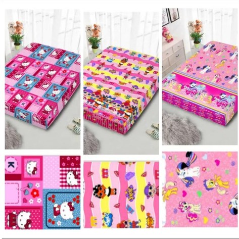 Sprei Resleting Sarung Kasur Busa Uk 90x200Cm 120x200Cm 100x200Cm 160x200 Cm 180x200Cm