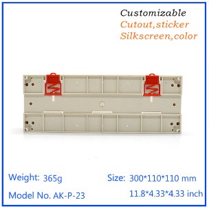 Din rail box enclosure housing kotak project elektronik 300x110x110 mm