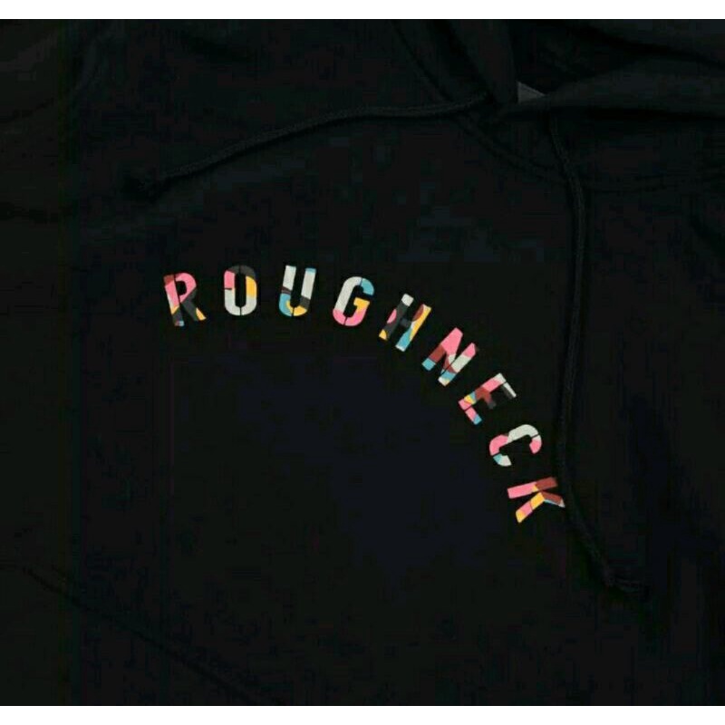 ROUGHNECK 1991 SIG HAPPY COLOUR (HD 008 BLACK HOODIE)