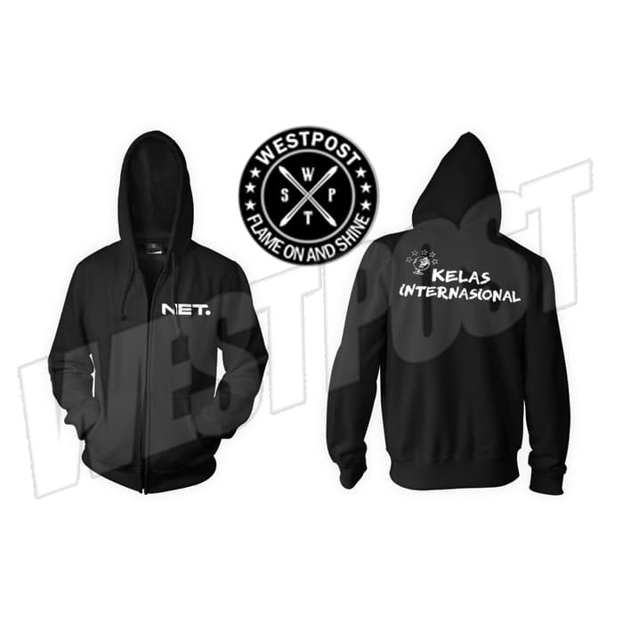 JAKET ZIPPER NET TV KELAS INTERNASIONAL TERBARU