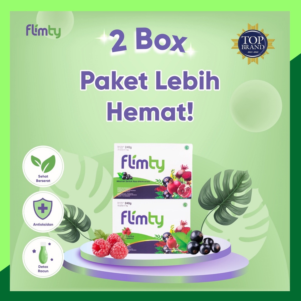 Flimty Fiber Original Flimty Pelangsing Badan Flimty fiber original promo  Antioksidan - bundling 2 Box Paket Hemat