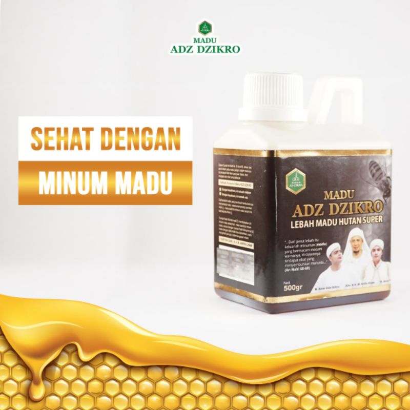 

100 % ORIGINAL MADU ADZ DZIKRO MADU HUTAN SUPER 500gr