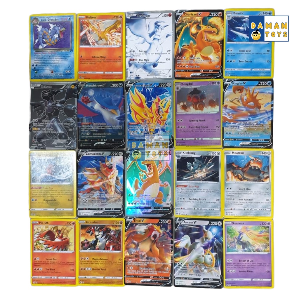 Kartu Pokemon Charizard Pikachu TCG Free Kaleng Case