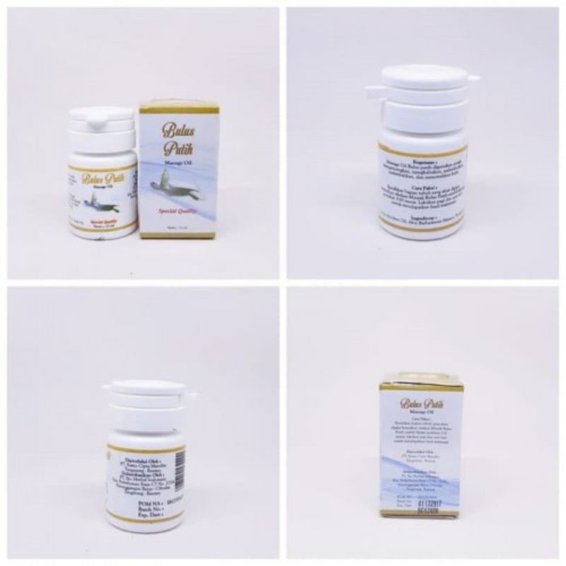 Minyak Bulus Putih  Bulus Putih Massage Oil Original BPOM