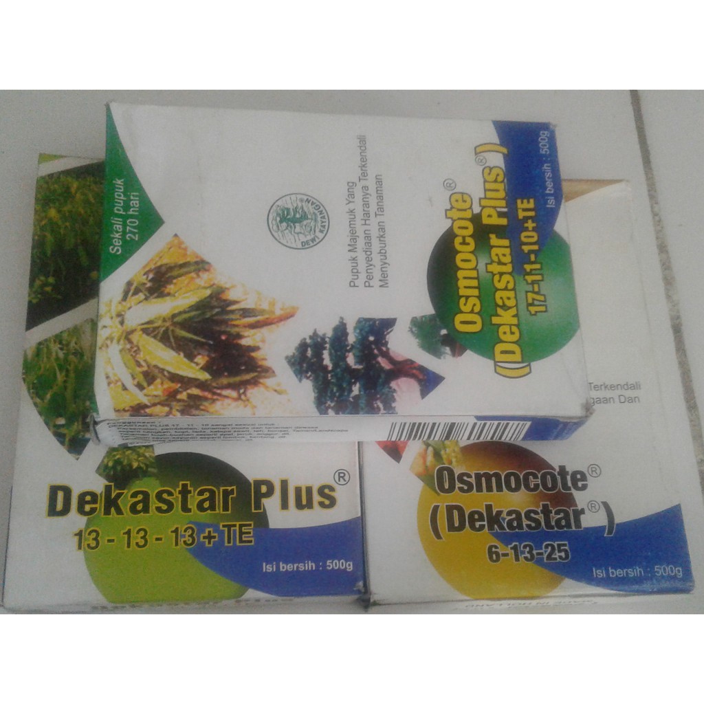 Ori Dekastar 6-13-25 500 Gram Gr Pupuk Majemuk Bunga Buah Osmocote 6 13 25 500GRAM Pupuk Pembenihan