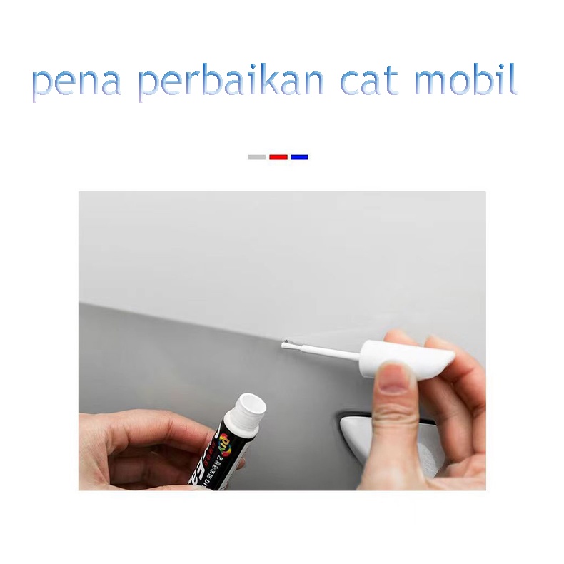 (Dalam stok, dikirim dari Jakarta)Mobil touch-up pena set cat mobil perbaikan permukaan perbaikan awal cat putih abu-abu hitam merah warna campuran cat pena perbaikan goresan