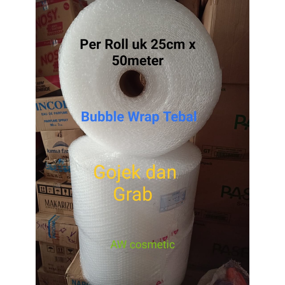 

BUBBLE WRAP 125cm x 50M TEBAL (ADA BONUS)