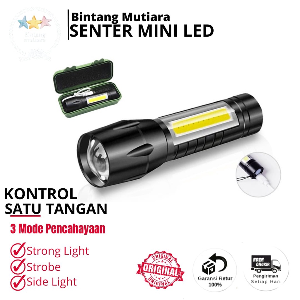 Senter Swat Mini Zoom Senter Police LED / Senter Mini LED