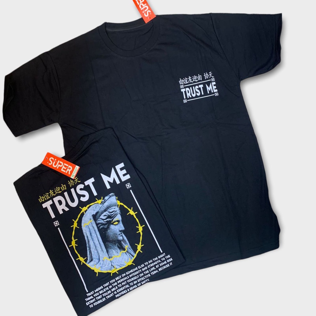 Kaos murah Kaos distro murah baju  distro pria t-shirt murah combed30s nvrl trust me