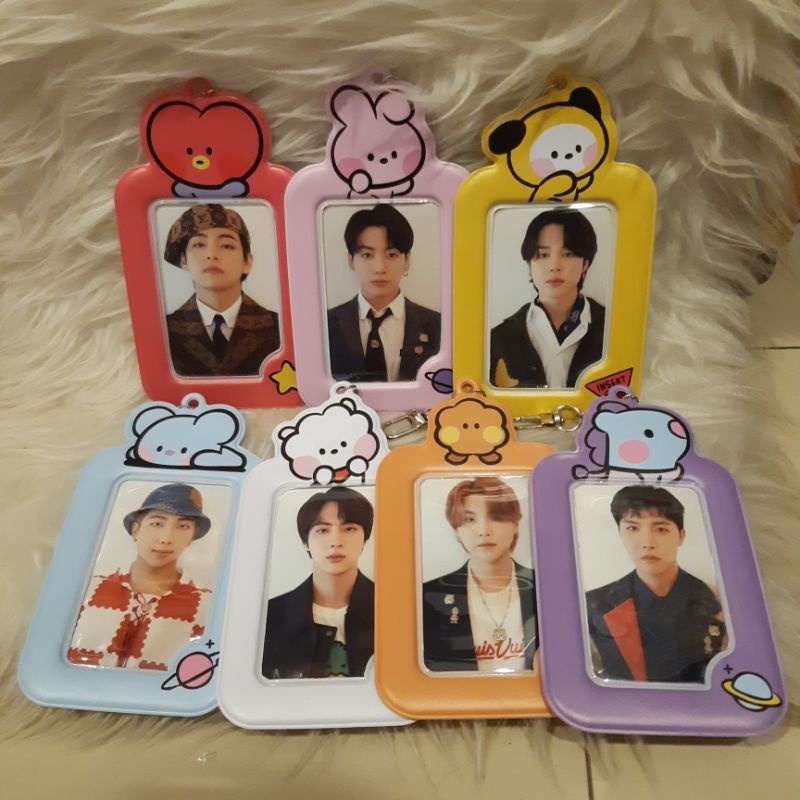 OFFICIAL BTS BT21 PHOTO CARD KEY HOLDER