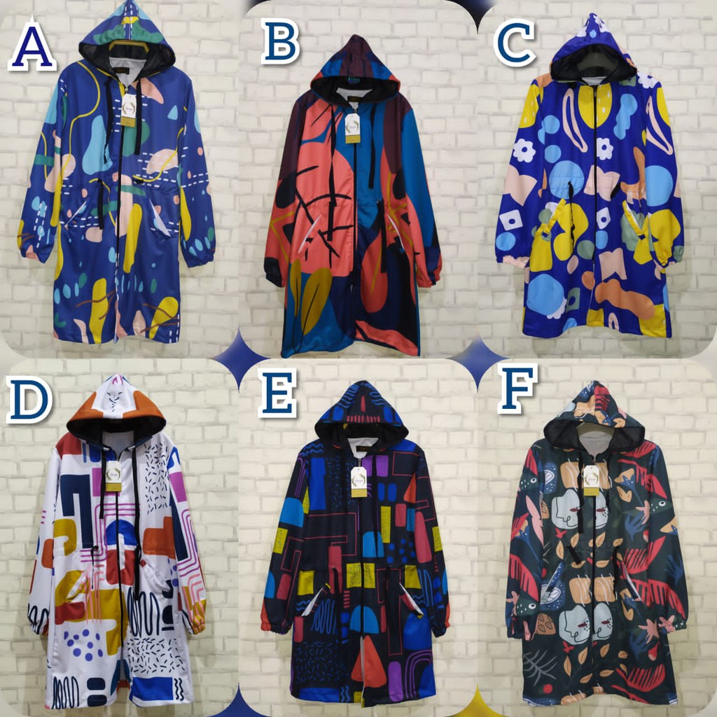 JAKET TUNIK PRINTING / JAKET TUNIK BAHAN LOTTO