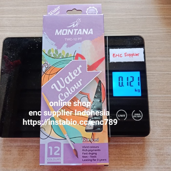 

Gaya Enc - Water Color Twc-12 Pt 12X6Ml Montana Per Set Bergaransi
