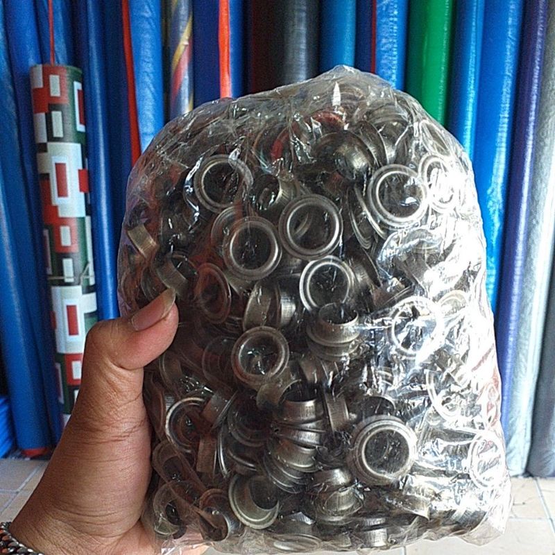 Ring terpal/mata ayam/lubang kancing 5B(harga per 1pack)