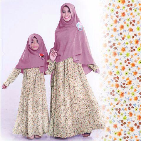 baju gamis couple ibu dan anak BUSUI / gamis couple dhea 2