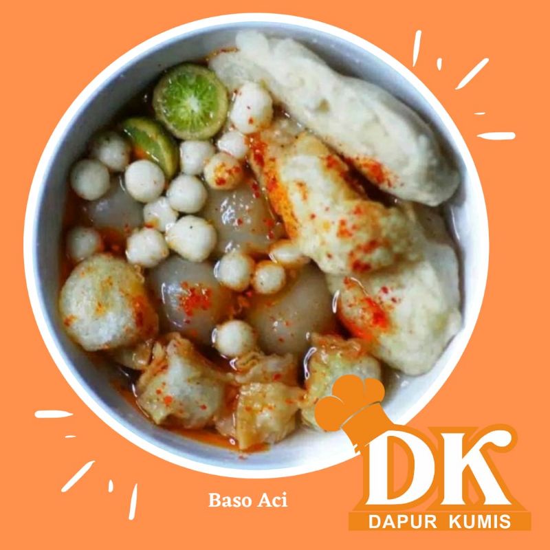 

Baso Aci Daging Sapi lidah kering siomay jumbo kering tahu kering topping