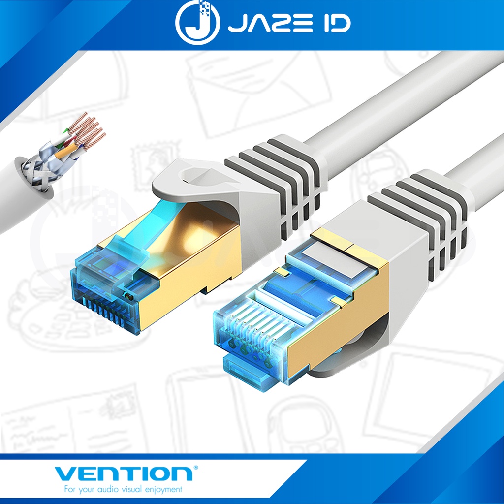 Vention Kabel LAN Ethernet RJ45 CAT7 Gigabit Network UTP 1.5m 2m